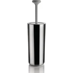 Alessi Portaescobillas baño Birillo, blanco-acero inoxidable GrisPlateadoBlanco Outlet