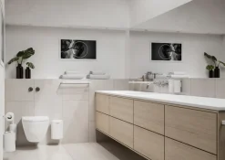 Zone Denmark Portaescobillas baño de pared RIM 38,2 cm, White Blanco Online