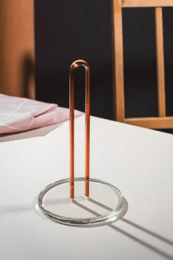Muurla Portarollos de papel de cocina Loop 26 cm, -ámbar Transparente Sale