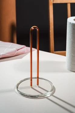 Muurla Portarollos de papel de cocina Loop 26 cm, -ámbar Transparente Sale