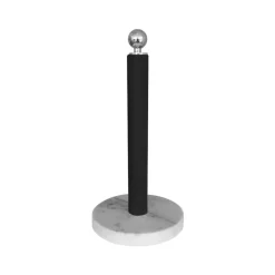 Scherlin Portarrollos de papel de cocina, , pomo plateado Negro New