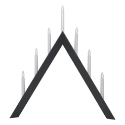 Star Trading Candelabros Eléctricos De Adviento<Portavelas de Adviento Arrow 64,5 cm, Gris