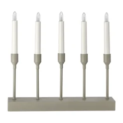 Scandi Living Candelabros Eléctricos De Adviento<Portavelas de Adviento Kindle portabel 30 cm, Beige