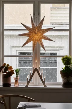 Scandi Living Portavelas de Adviento Nord 40 cm, Blanqueado Blanco Sale