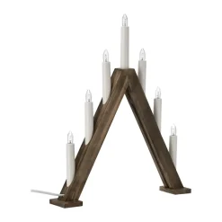 Scandi Living Portavelas de Adviento Nord 40 cm, Tintado oscuro Marrón