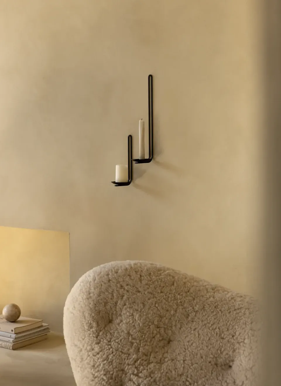 Audo Copenhagen Candelabros<Portavelas de pared Clip 20 cm, Negro