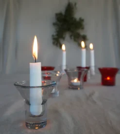 Born In Sweden Portavelas Y Soportes Para Vela<Portavelas Lumi Ø10 cm, Rojo