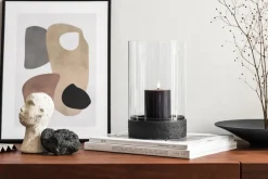 Villeroy & Boch Portavelas Y Soportes Para Vela<Portavelas Manufacture Rock Home Hurricane L, Negro