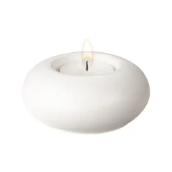 Scandi Living Portavelas Stone Ø9 cm, Blanco New