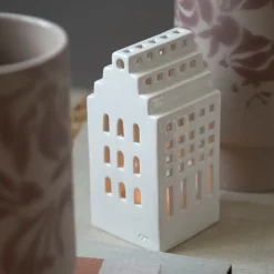 Kähler Portavelas Y Soportes Para Vela<Portavelas Urbania, Herregård Blanco