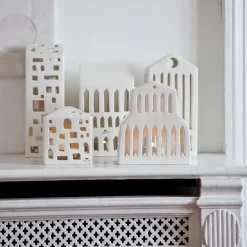 Kähler Portavelas Y Soportes Para Vela<Portavelas Urbania, Højhus Blanco