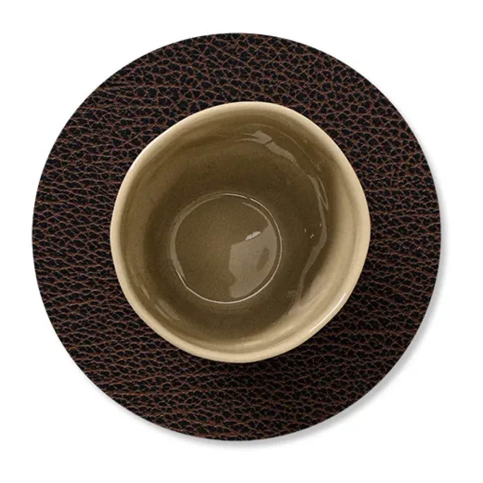 LIND DNA Posavasos<Posavasos Bull circular, Marrón