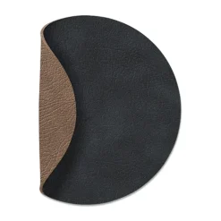 LIND DNA Posavasos<Posavasos circular Cloud reversible 1 pieza, negro-marrón MarrónNegro