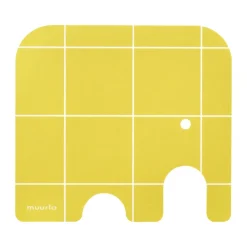 Muurla Posavasos de vidrio Elephant 11x10 cm, Yellow Amarillo Best