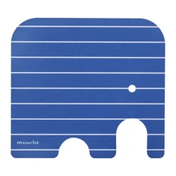 Muurla Posavasos de vidrio Elephant 11x10 cm, Blue Azul Hot