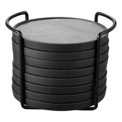 Dorre Posavasos Greta, Set de 8 Negro