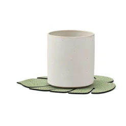 LIND DNA Posavasos Monstera Leaf Hippo, oliva Verde Clearance