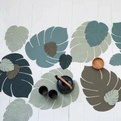 LIND DNA Posavasos<Posavasos Monstera Leaf Nupo, pastel Verde