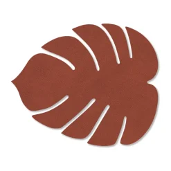 LIND DNA Posavasos Monstera Leaf Nupo, Sienna Rojo Sale