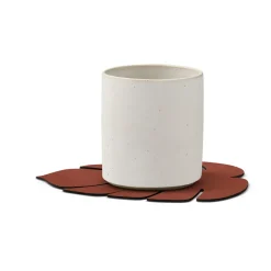 LIND DNA Posavasos Monstera Leaf Nupo, Sienna Rojo Sale