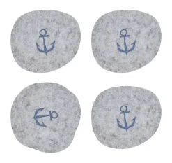 Muurla Posavasos<Posavasos Mumin 9,5x11 cm 4 piezas, Marineros Gris