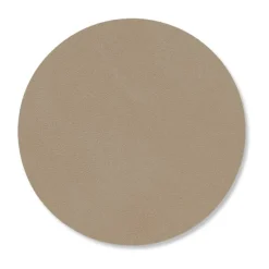 LIND DNA Posavasos<Posavasos Nupo circle, Clay brown Beige