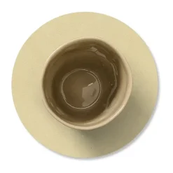 LIND DNA Posavasos<Posavasos Nupo circle, Lemon sorbet Beige