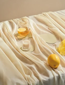 LIND DNA Posavasos<Posavasos Nupo circle, Lemon sorbet Beige