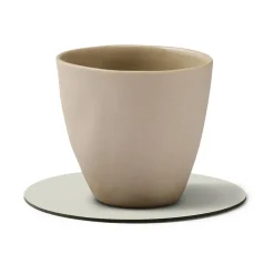 LIND DNA Posavasos Nupo circle reversible, Linen-Flint Grey Gris Sale