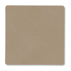 LIND DNA Posavasos<Posavasos Nupo square, Clay brown Beige