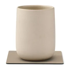 LIND DNA Posavasos<Posavasos Nupo square, Clay brown Beige