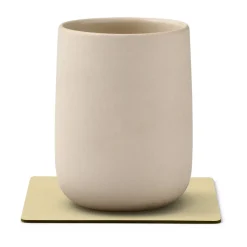 LIND DNA Posavasos<Posavasos Nupo square, Lemon sorbet Beige