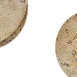 Scandi Living Posavasos<Posavasos Ridge Ø10 cm 4-pack, Mármol Marrón