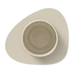 LIND DNA Posavasos<Posavasos Serene curvo 11x13 cm, Cream Blanco