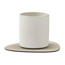 LIND DNA Posavasos<Posavasos Serene curvo 11x13 cm, Cream Blanco
