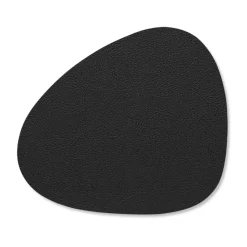 LIND DNA Posavasos Serene curvo 11x13 cm, Black Negro New