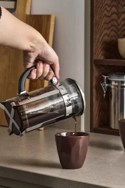 Nordwik Prensa francesa 8 tazas, Plata Plateado Sale