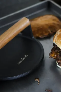 Nordwik Prensa hambuerguesa Smash Burger 18 cm, Hierro fundido Negro Clearance