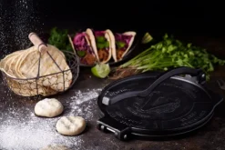 Victoria Prensa para tortillas Heavy duty Ø25 cm, Negro