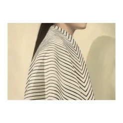 Paper Collective Póster Black Stripes, 50x70 cm Blanco Best