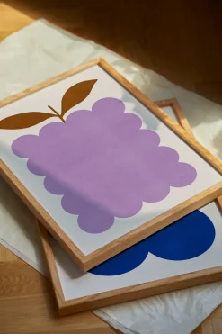 Paper Collective Póster Lilac Berry, 30x40 cm PúrpuraMarrónBlanco Sale