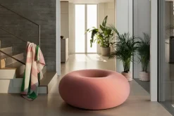 Hem Pufs<Puf Boa Ø114 cm, Cotton candy Rosa