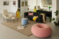 Hem Pufs<Puf Boa Ø114 cm, Cotton candy Rosa