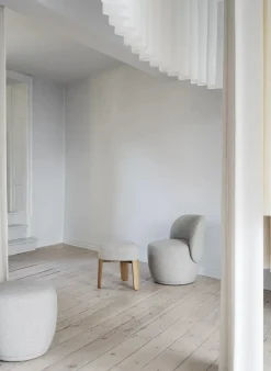Blomus Pufs<Puf Kuon Ø48x45 cm, Boucla Beige