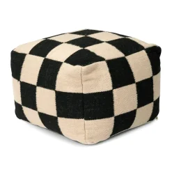Classic Collection Pufs<Puf Square 50x50 cm, Negro-natural BeigeNegro