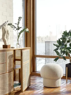 Design House Stockholm Pufs<Pufe Uno Ø50 cm, Cream Blanco