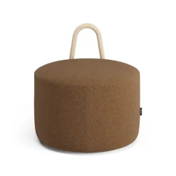 Swedese Puff Amstelle mediano con respaldo fresno lacado natural, Main Line Flax 15 Marrón Online