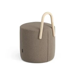 Swedese Pufs<Puff Amstelle pequeño roble lacado natural, Main Line Flax 23 Beige