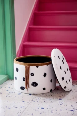 Kid's Concept Sillas Infantiles|Pufs<Puff con almacenamiento Pippi Ø40x30,5 cm, Multi