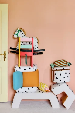 Kid's Concept Sillas Infantiles|Pufs<Puff con almacenamiento Pippi Ø40x30,5 cm, Multi